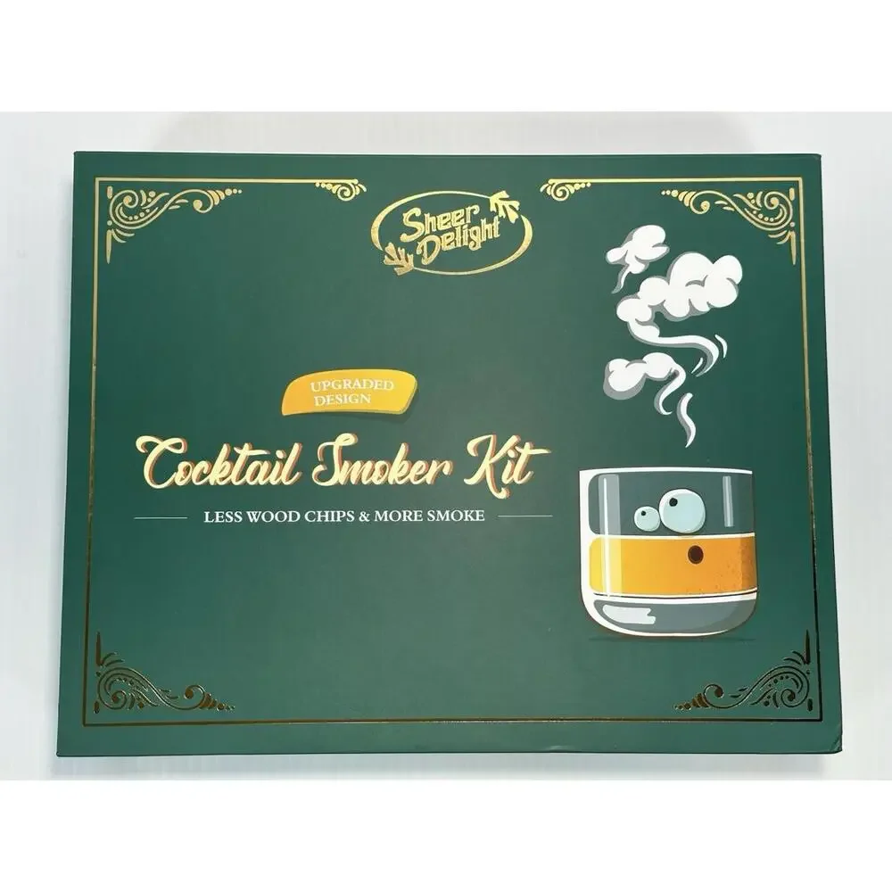 Sheer Delight Cocktail Smoker Kit Torch for‎ Whiskey Bourbon Old Fashioned